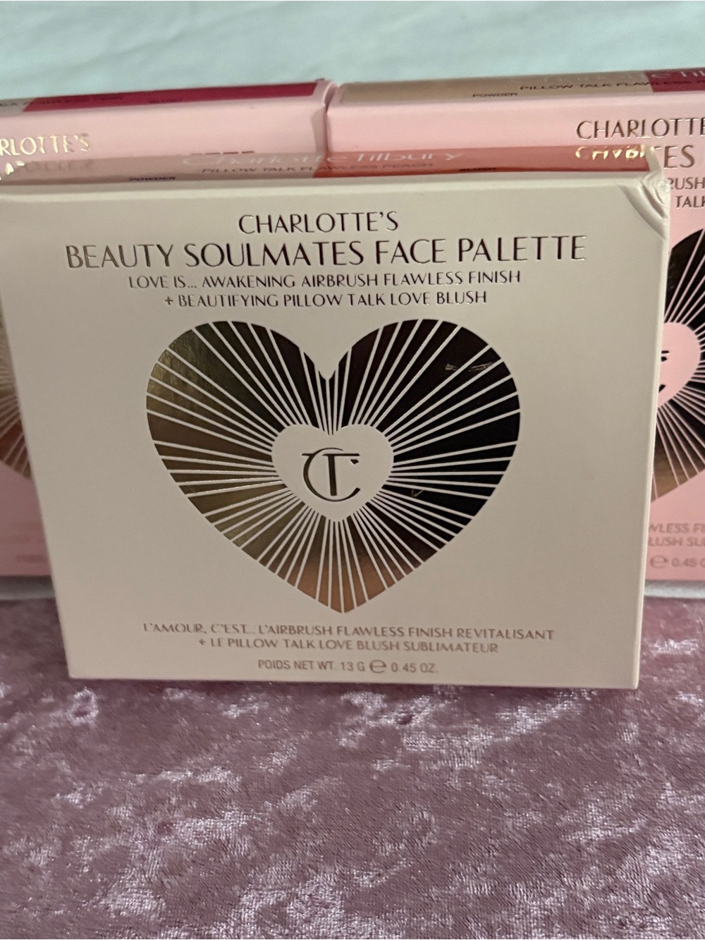 Charlotte Tilbury Pillow Talk Flawless Face Palettes Set of 3 BNIB - Picture 2 of 5